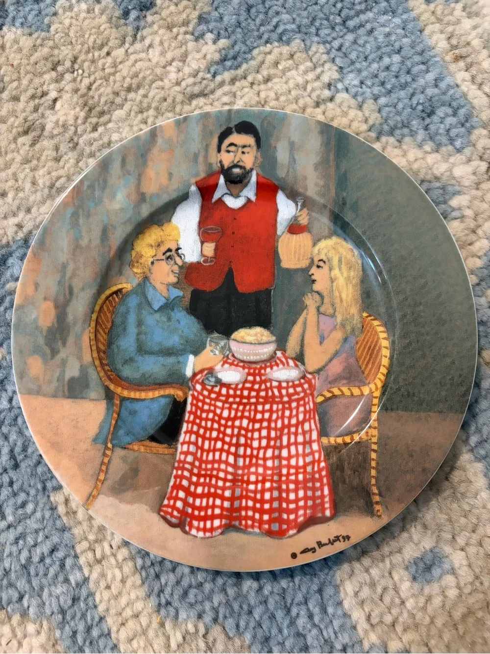 Tuscan Storefronts by Guy Buffet, Serving dish and plates